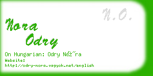nora odry business card